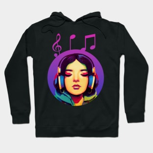 She's floating on the music Hoodie